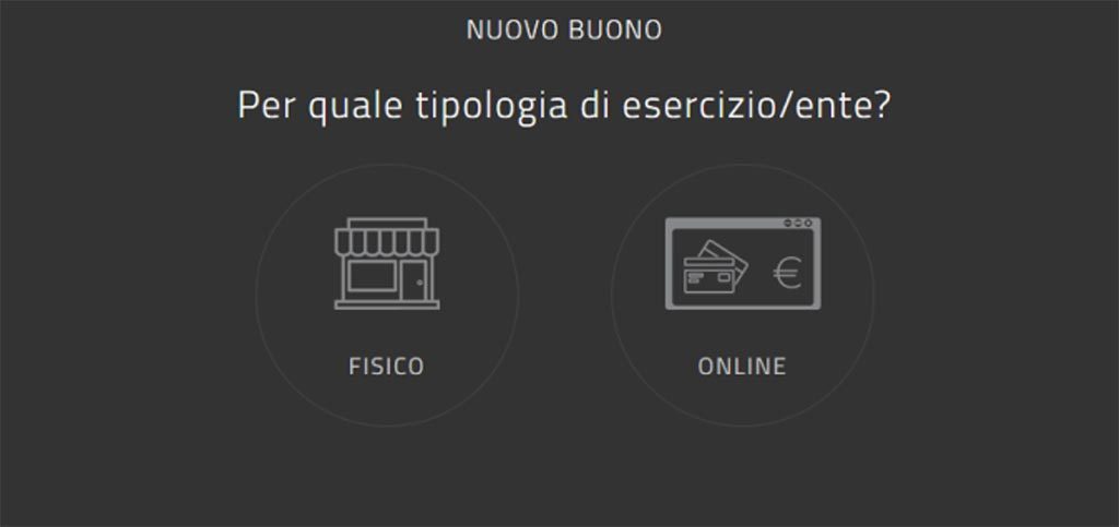 scelta tipologia esercizio buono