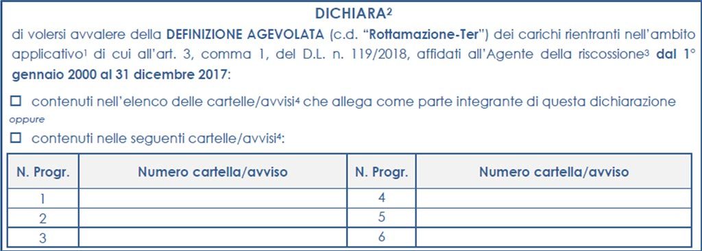 rottamazione ter sezione 2