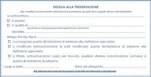 rottamazione ter sezione 8 modulo delega