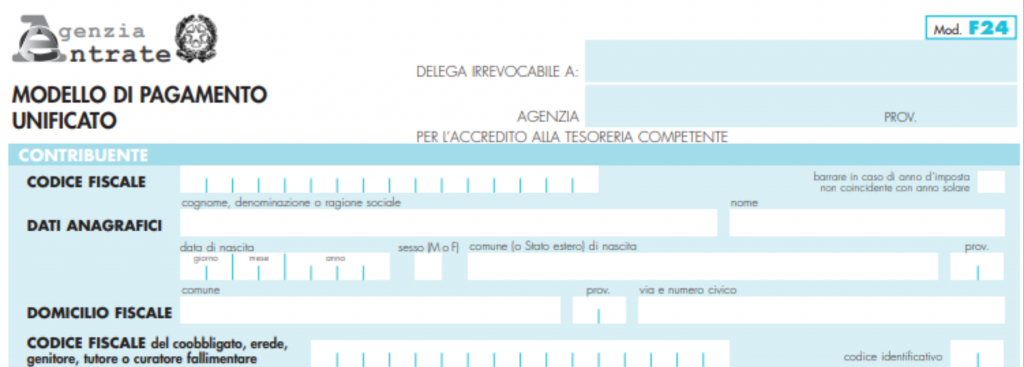 modello f24 editabile schermata 1
