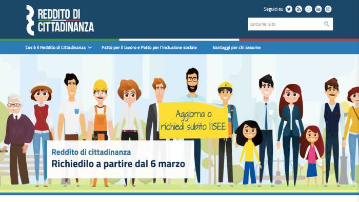reddito di cittadinanza accredito