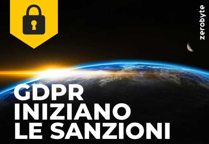 gdpr scadenza e sanzioni
